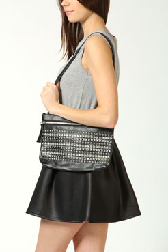 boohoo Roxanne Bling Stud Cross Body Bag Female