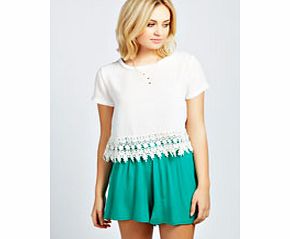 Ruby Plain Flippy Culottes - bright green azz29498