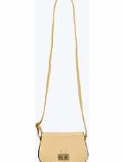 Saddle Cross Body Bag - beige azz12153