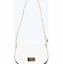 Saddle Cross Body Bag - white azz12153
