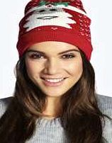 boohoo Santa Pom Beanie Hat - red azz18138