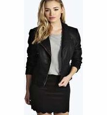 boohoo Scallop Hem Mini Skirt - black azz10843