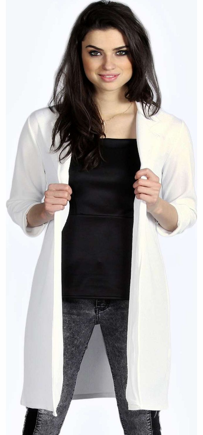 boohoo Sonia Duster Coat - cream azz17512