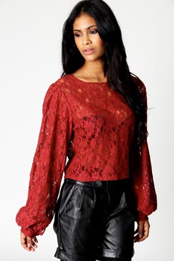 Boohoo Sophia Lace Blouse