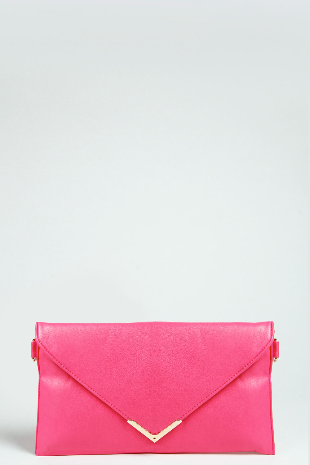boohoo Sophie Metal Trim Envelope Clutch Bag -