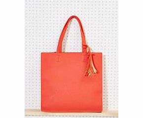 Structured Shopper Bag - coral azz12154