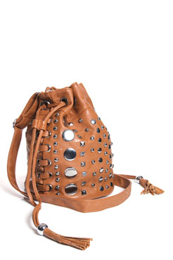 Boohoo Studded Drawstring Duffle Bag