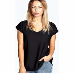 boohoo Talia Woven Blouse - black azz26734