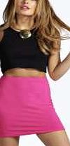 boohoo Tania Basic Mini Skirt - cerise pzz97971