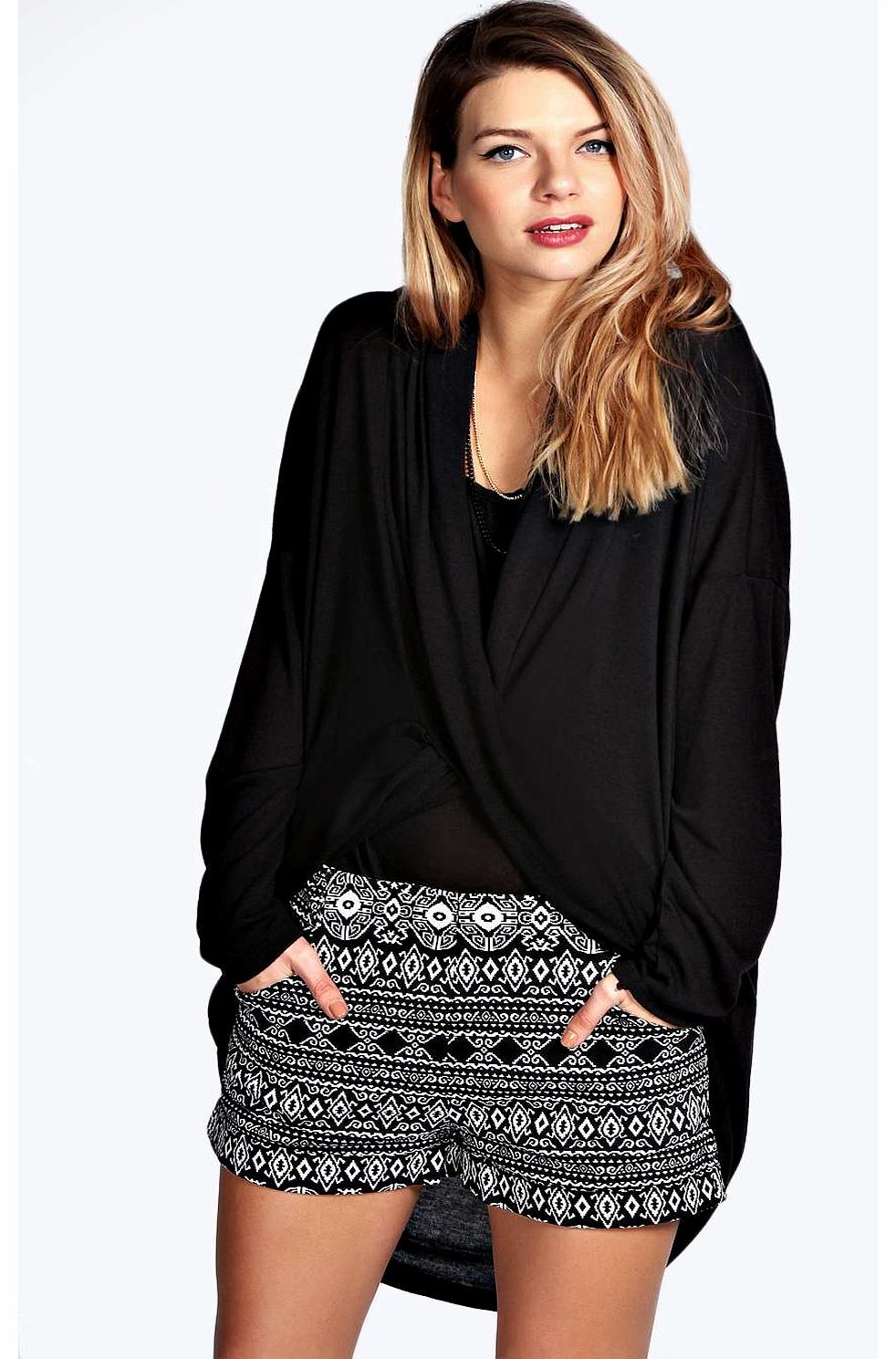 Tara Aztec Design Jacquard Shorts - multi azz15702