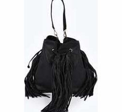 boohoo tassel Duffle Bag - black azz13050