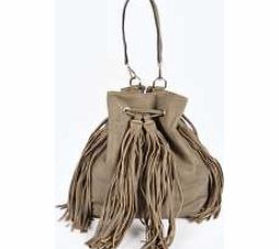 boohoo tassel Duffle Bag - brown azz13050