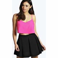 boohoo Textured Box Mini Skirt - black azz12195
