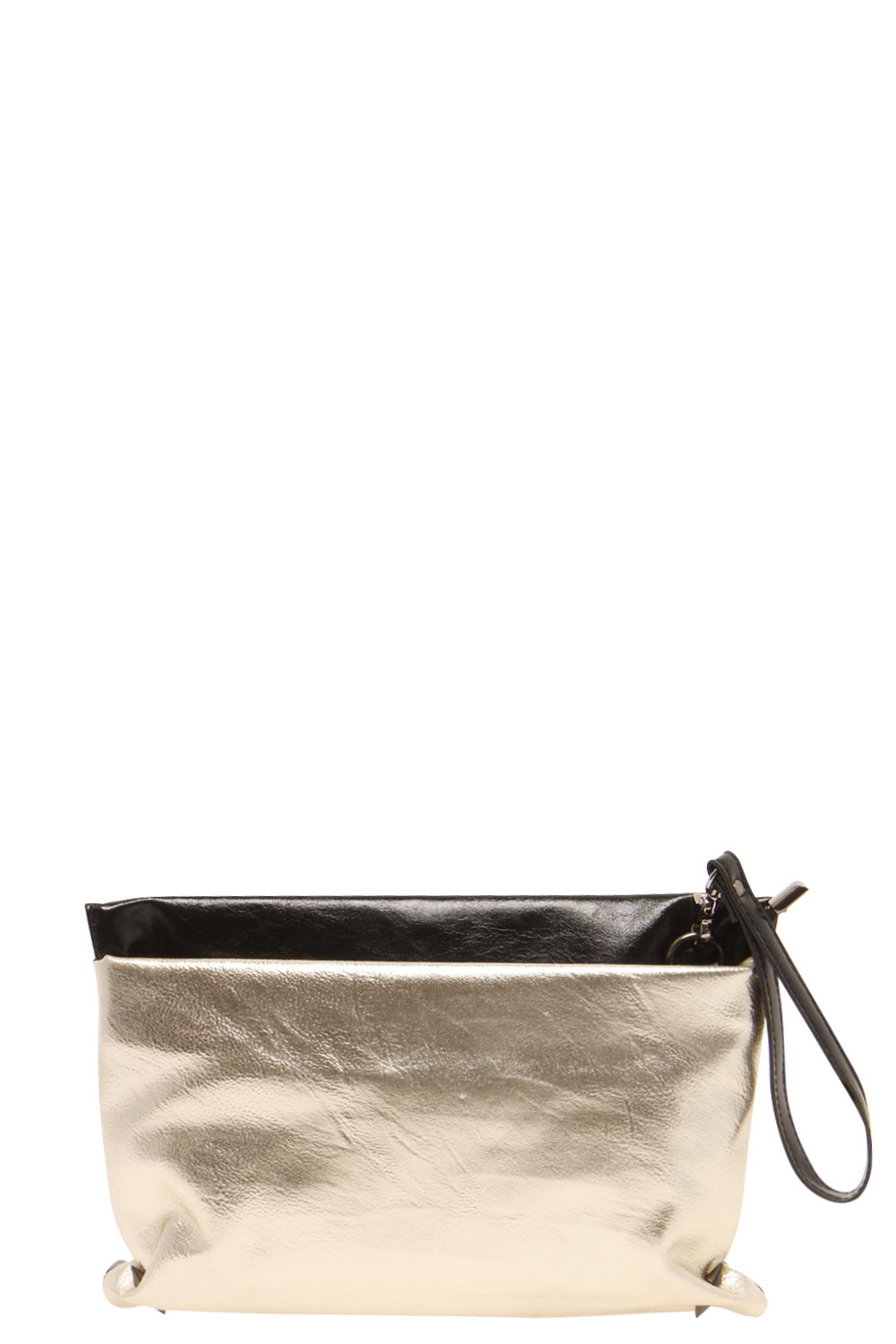 Tillie Pocket Front Clutch Bag - gold,