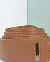 boohoo Twisted Belt - tan azz03872