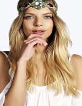 boohoo Una Statement Jewel Headband - gold azz11952