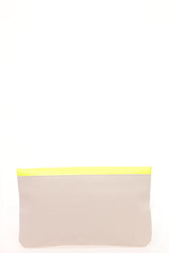 Vicki Zip Neon Clutch bag Female