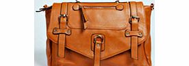 boohoo Vienna Large Over Body Satchel Bag - tan azz33043