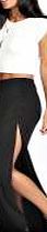 boohoo Viscose Maxi Skirt - black azz51259