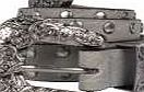 boohoo Western Detail Stud Belt - grey azz04455