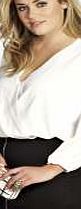boohoo Wrap Front Blouse - ivory pzz98287