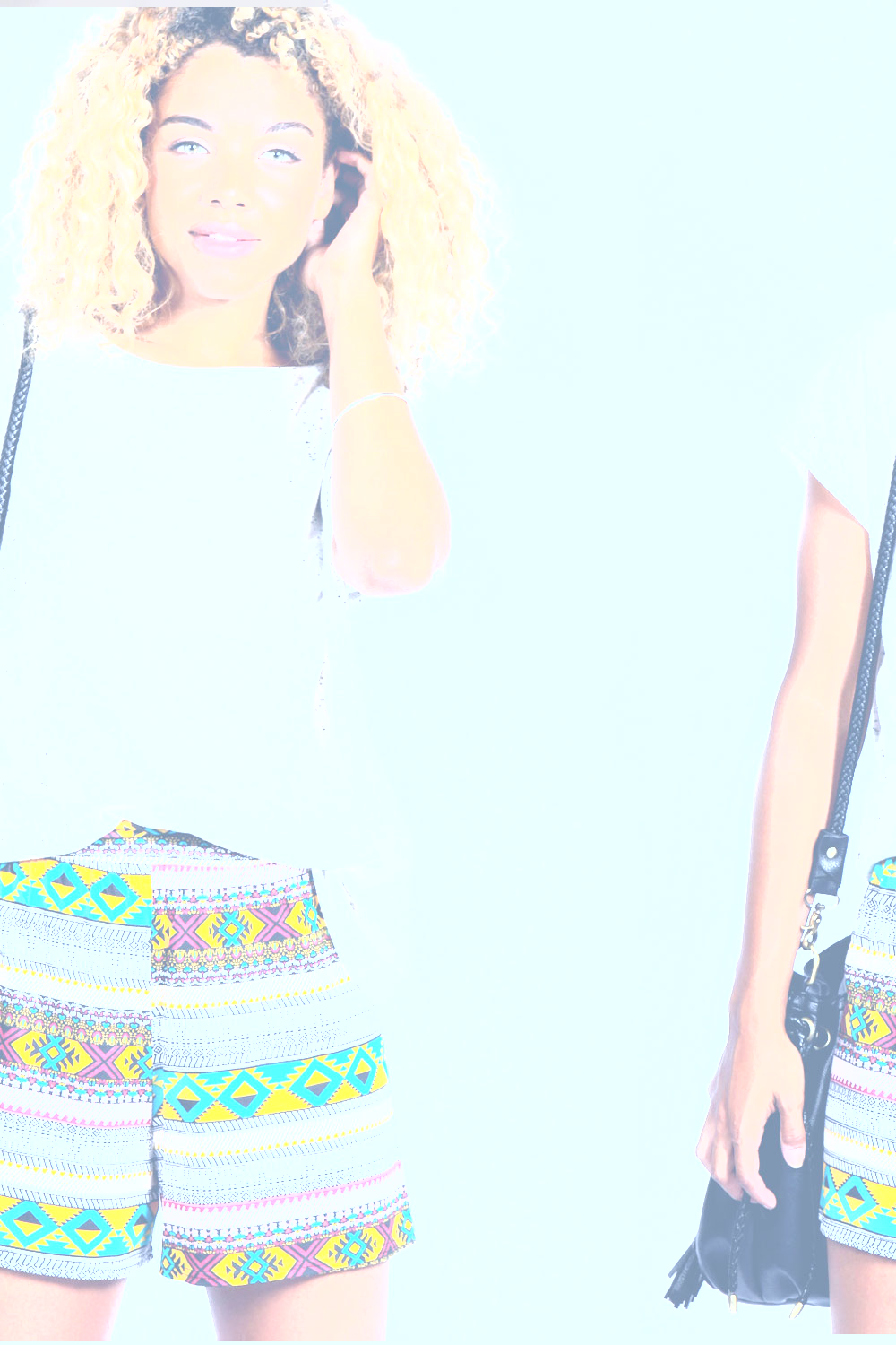 Zoe Aztec Print Jersey Shorts - multi