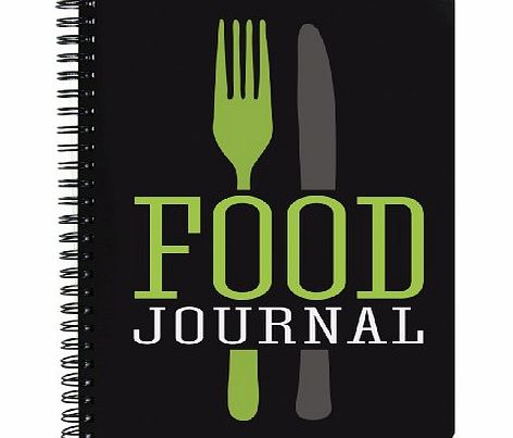 BookFactory Food Journal / Food Diary / Diet Journal Notebook, 120 Pages - 5`` x 7, Durable Thick Translucent Cover, High Quality Wire-O Binding (JOU-120-57CW-A-(Food))