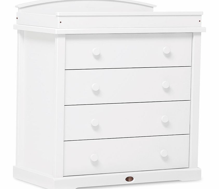 Boori Classic 4 Drawer Chest With Arch Tray White