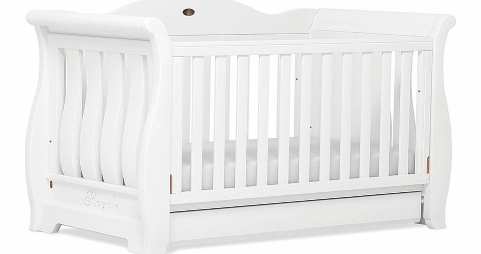 Boori Country Sleigh Royale Cot Bed White