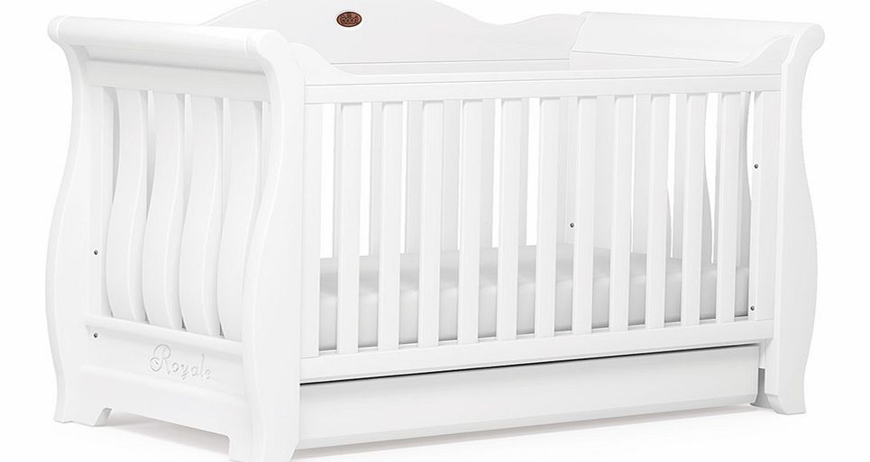 Boori Sleigh Royale Cot Bed White