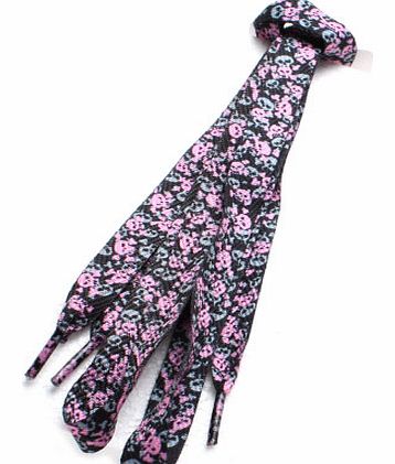 Boot Care  Football Boot Printed Laces Skull Black/Pink