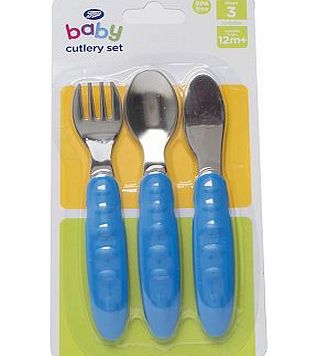 Boots Baby Stage 3 Cutlery Set- Blue 10175333