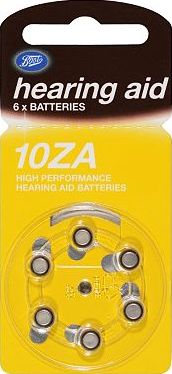 Boots batteries, 2041[^]10050310 Boots Hearing Aid Batteries Size 10 - 6 Pack