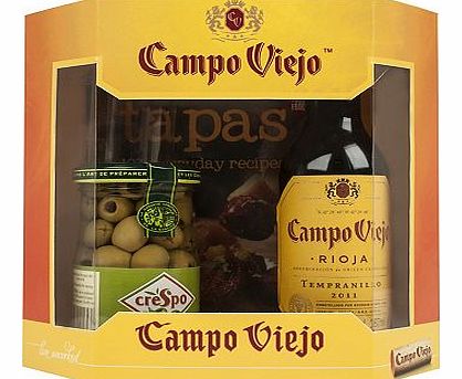 Campo Viejo Tapas Recipe Book and Olives Gift