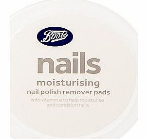Boots moisturising nail polish remover pads
