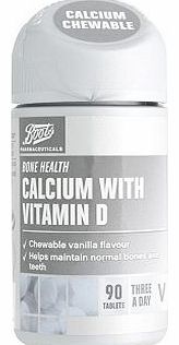 Boots Pharmaceuticals Boots Calcium with Vitamin D (90 Tablets) 10114220