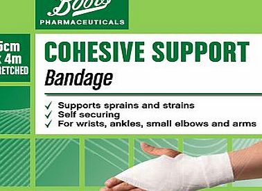 Boots Pharmaceuticals Boots Cohesive Support Bandage (5cm x 4m) 10113595