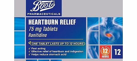 Boots Pharmaceuticals Boots Heartburn Relief Tablets 75mg 10021827