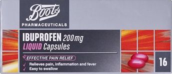 Boots Pharmaceuticals, 2041[^]10042859 Boots Ibuprofen Liquid Capsules 16s 200mg 10042859