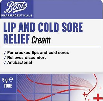 Boots Pharmaceuticals, 2041[^]10025166 Boots Lip and Cold Sore Relief Cream - 5g 10025166
