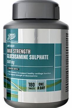 Boots Pharmaceuticals Boots Max Strength Glucosamine Sulphate 1500mg