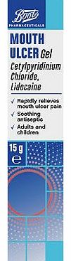 Boots Pharmaceuticals Boots Mouth Ulcer Gel - 15g 10007287