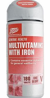 Boots Pharmaceuticals Boots Multivitamins with Iron (180 Tablets)