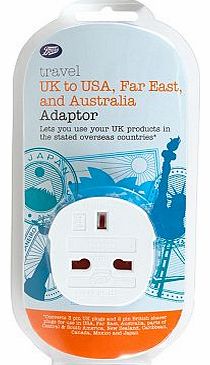 UK to USA and the Far East Travel Adaptor