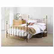 King Bed, Brass Effect