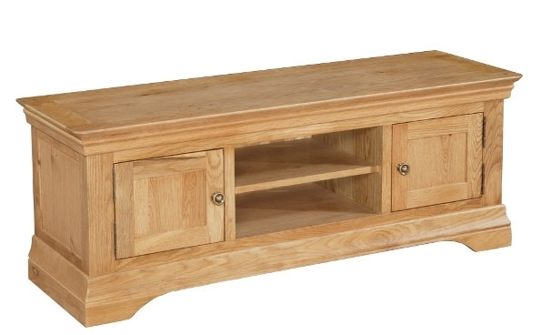 Oak Large TV Unit