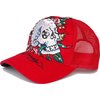 ED HARDY RHINESTONE SKULL HEAD OF ROSES BASEBALL