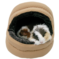 2 Way Snuggles Hooded Bed for Guinea Pigs and Rabbits by Boredom Breaker