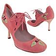 Borgo degli Ulivi Pink Suede Rounded Point Pump Shoes