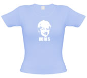 Boris Johnson female t-shirt.